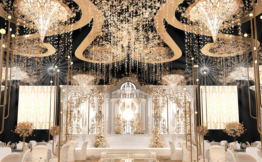 昌江花木兰喜事汇金色大厅效果展示